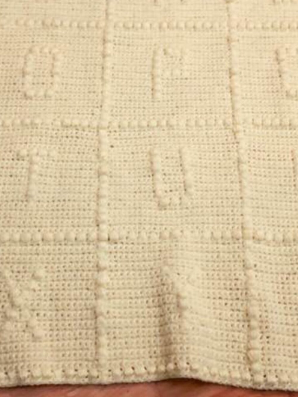 Handcrafted Crochet Blanket ABC Yellow